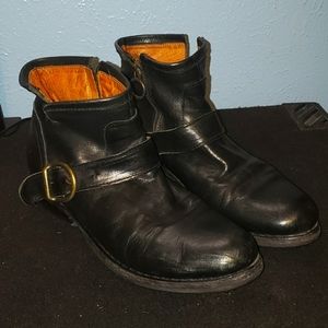 6.5 Fiorentini+Baker Chad Carnaby Boot black leather bootie buckle 37